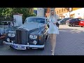 4k Granate Styling Walking Public Preparing Classiccar For Consours Szczyrk Minidress High Heels