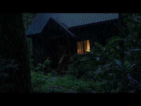 Heavy Rain Sound and Rolling Thunder - 1 hour heavy rain sound for sleep
