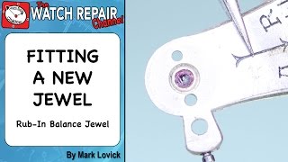 Watch repair Rub In Jewel Settings. Fitting new jewel. Tutorial. Lesson