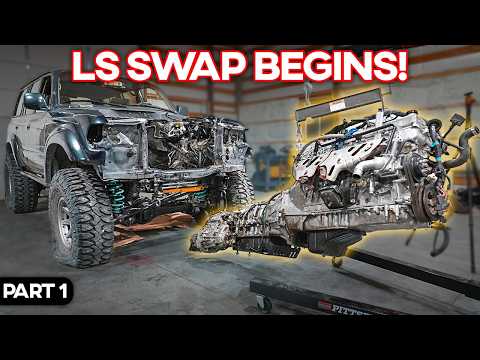 LS SWAP Toyota Land Cruiser Build! Part 1: Engine Removal