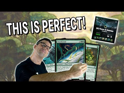 Insanely Powerful Mono Green Stompy Deck! | Standard MTG BO1 Arena Gameplay