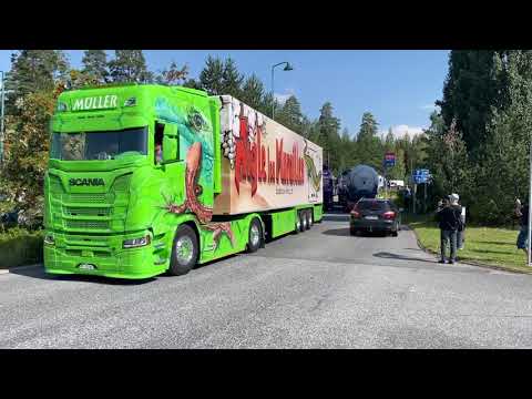 Convoy leaving to Power Truck Festival 2021