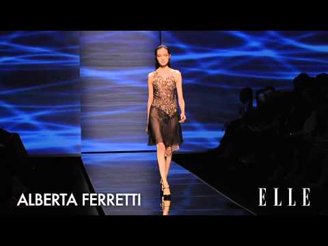 Alberta Ferretti 2013 SS Runway Show Milan Fashion Week ELLE TV