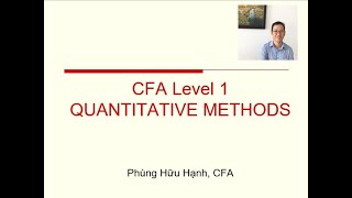 CFA Level 1 Quantitative Methods