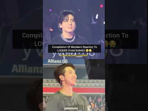 Compilation Of BTS Reaction To LOUDER THAN BOMBS 😭🤣