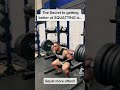 The secret to squatting