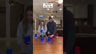 Flip cup Tic Tac Toe!!