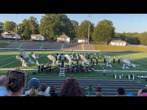 A.L. Brown Marching Band performs their competition songs.