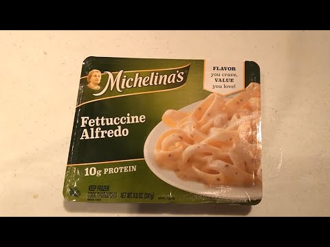 Making Michelina's Fettuccine Alfredo (Microwave)