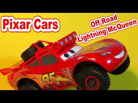 Disney Pixar Cars GIANT SIZED Off Road Lightning McQueen, with Bonus DVD