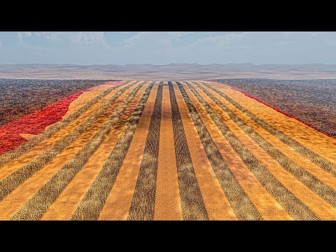 10 LINES OF ASSAULT SOLDIERS vs PERSIANS - Ultimate Epic Battle Simulator 2 UEBS 2