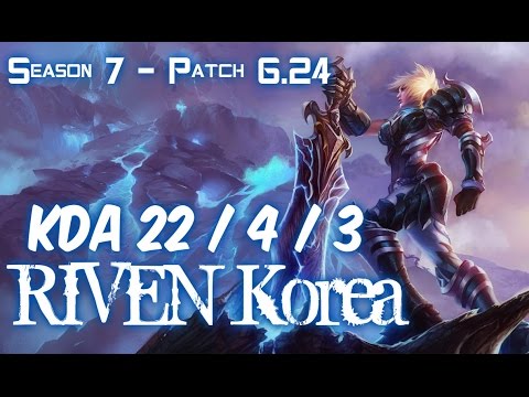 RIVEN Korea vs KLED Top - Patch 6.24 KR Flex Rank