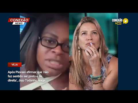 Vídeo: Após Piovani afirmar que ‘não faz sentido ser preto e de direita’, Jojo Todynho reage.