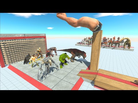 Punch Superhero - Dinosaur - Animal Revolt Battle Simulator
