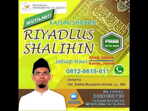20200509 RIYADHUS SHALIHIN BAB 3/7    (Hadis ke 50)
