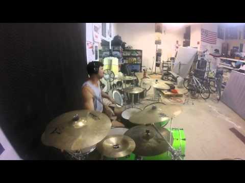 heel toe hi-hat practice w/ 5/8 accents on snare and bass