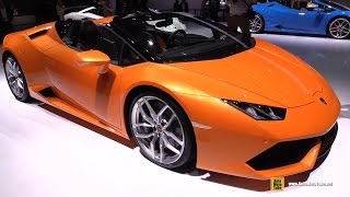 2016 Lamborghini Huracan LP610-4 Spyder - Exterior, Interior Walkaround - 2015 Frankfurt Motor Show