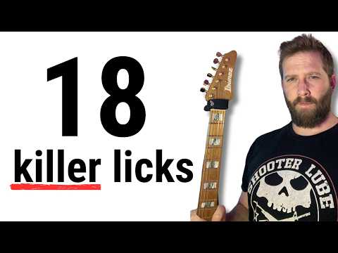 18 Killer Blues Licks - 1 Pentatonic Box (easy to hard)