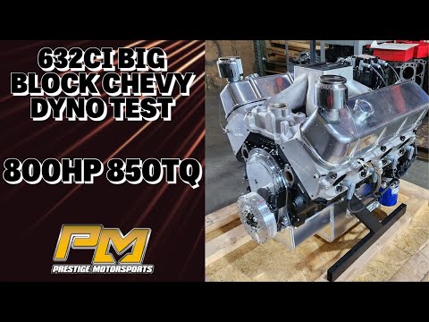 800HP 850TQ 632ci Big Block Chevy Airboating Engine Dyno Testing at Prestige Motorsports