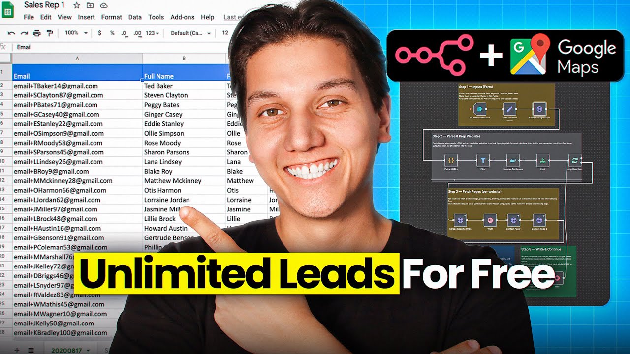 This N8N Lead Generation Agent Scrapes FREE Leads (Using Google Maps)