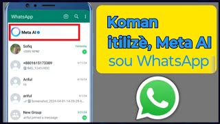 🟢 Kòman w itilizè Meta AI sou WhatsApp