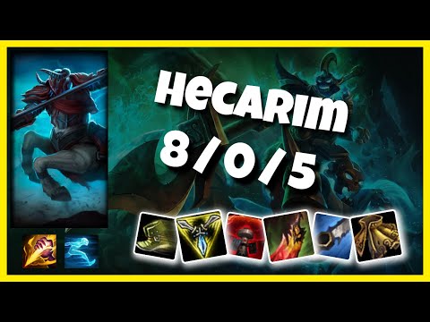 EU Challenger Hecarim JUNGLE (8/0/5) vs ZAC Gameplay Replay - Patch 10.20
