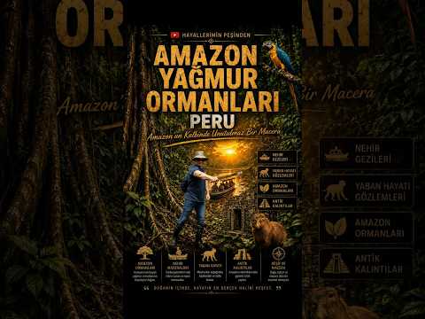 Amazon Yağmur Ormanları Peru | Tambopata'nın Gizemli Dünyası 🌿🦜 #gezi #shorts