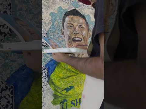 Cristiano Painting on Carpet