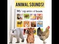 My Big Animal Board Book Learning Animal Names And Sounds For Kids