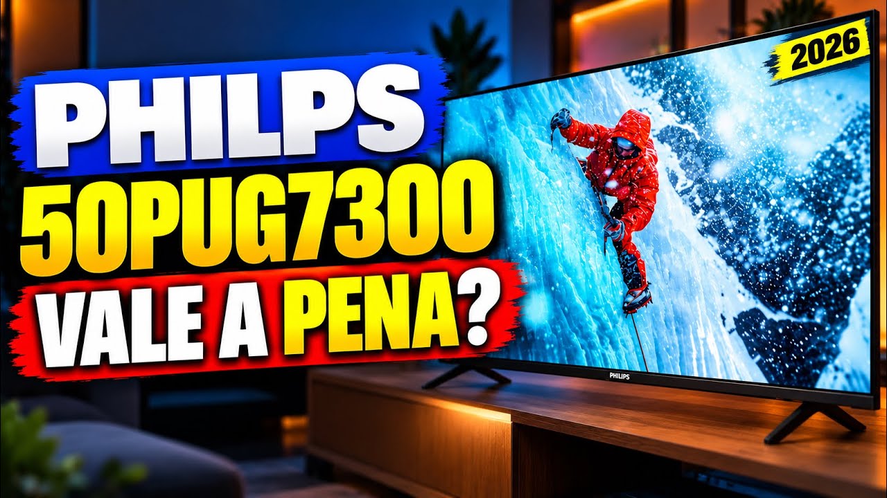 Miniatura da avaliação em vídeo de Smart TV Philips 50 PUG7019 50 Polegadas