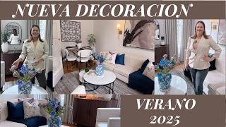 How to decorate a SMALL LIVING ROOM for SUMMER / SUMMER 2025 / SUMMER LIVING ROOM DECOR
