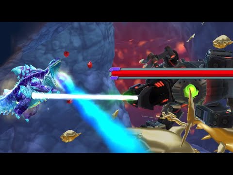 Shin Sharkjira vs Enemy Mecha Sharkjira! - Hungry Shark World