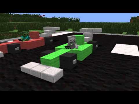 Monster School  Racing   Minecraft Animation