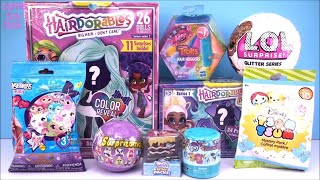 Hairdorables DOLLS Series 2 PETS LOL Surprise Glitter Disney TSUM TOYS Unboxing FUN