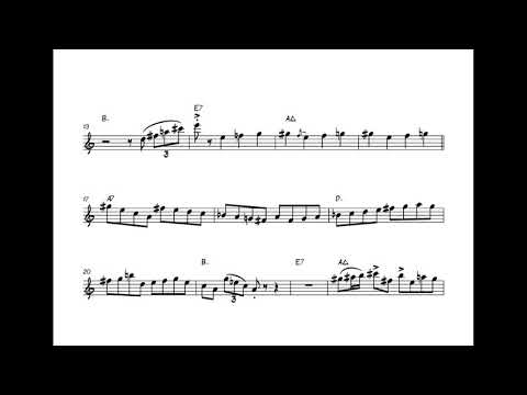 Lee Konitz — Subconscious Lee [solo transcription]