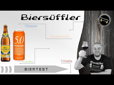 Bier Direktvergleich Test - Oettinger Hefe Weißbier vs. 5,0 Original Weizen