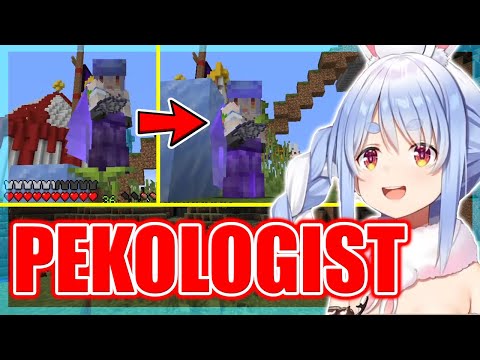 holoyume - VTuber ENG Subs ホロ夢 - Pekora the ecologist experiments with Big Dripleaf, new weird plant in Minecraft 【ENG Sub Hololive】