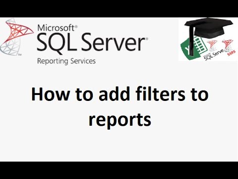 MS SSRS tutorial on adding filters to reports to allow users to filter data when running report.