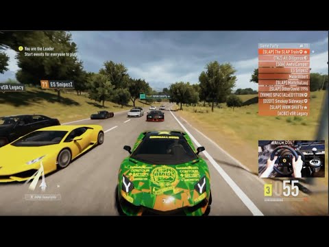 Forza Horizon 2 1000+hp Club Highway Fun Open Lobby w/Wheel Cam | SLAPTrain