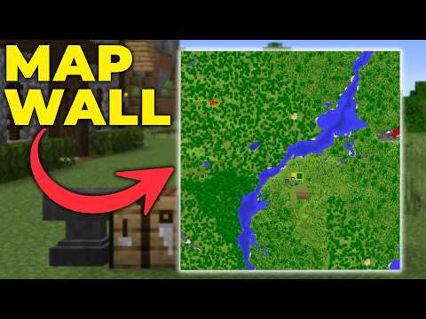 Minecraft Map Wall Design