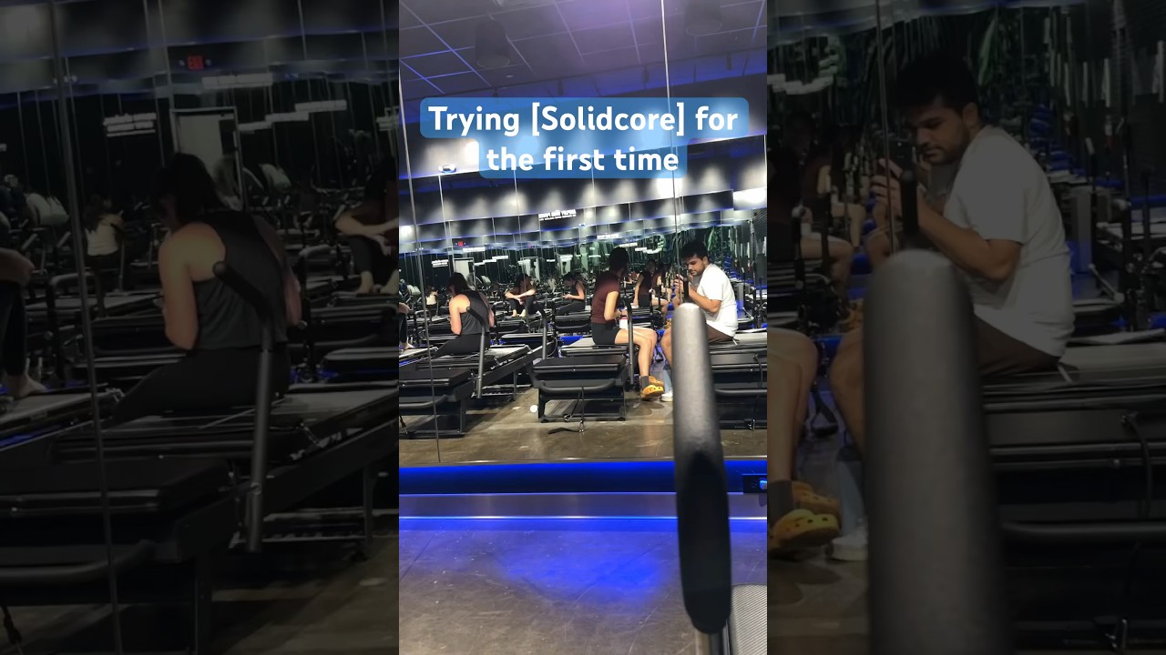 Guy tries [Solidcore] for the first time 😵‍💫 #solidcore #pilates #fitness