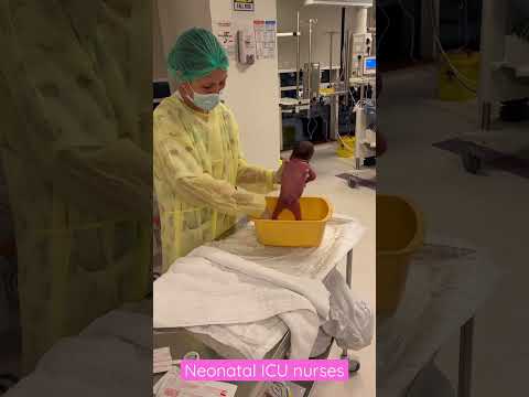 Bathing of the neonates | NICU life by Jud Perez