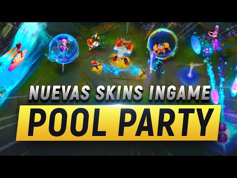 SKINS POOL PARTY OFICIALES | JARVAN IV - ORIANNA - TALIYAH - HEIMERDINGUER - SYNDRA