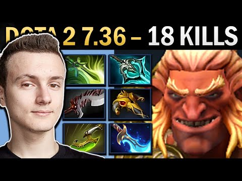 Troll Gameplay Miracle with 18 Kills and Blink - Dota 7.36
