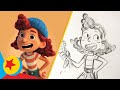 How to Draw Guilia from Luca | Draw With Pixar | Pixar