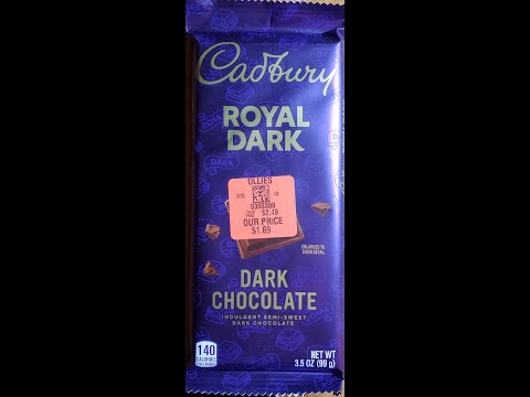 Cadbury Royal Dark Indulgent Semi-Sweet Dark Chocolate Review