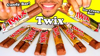 Download lagu ASMR TWIX CANDY BARS vs. CHOCOLATE ICE CREAM BARS MUKBANG COOKIE CHALLENGE LEFT RIGHT JERRY mp3