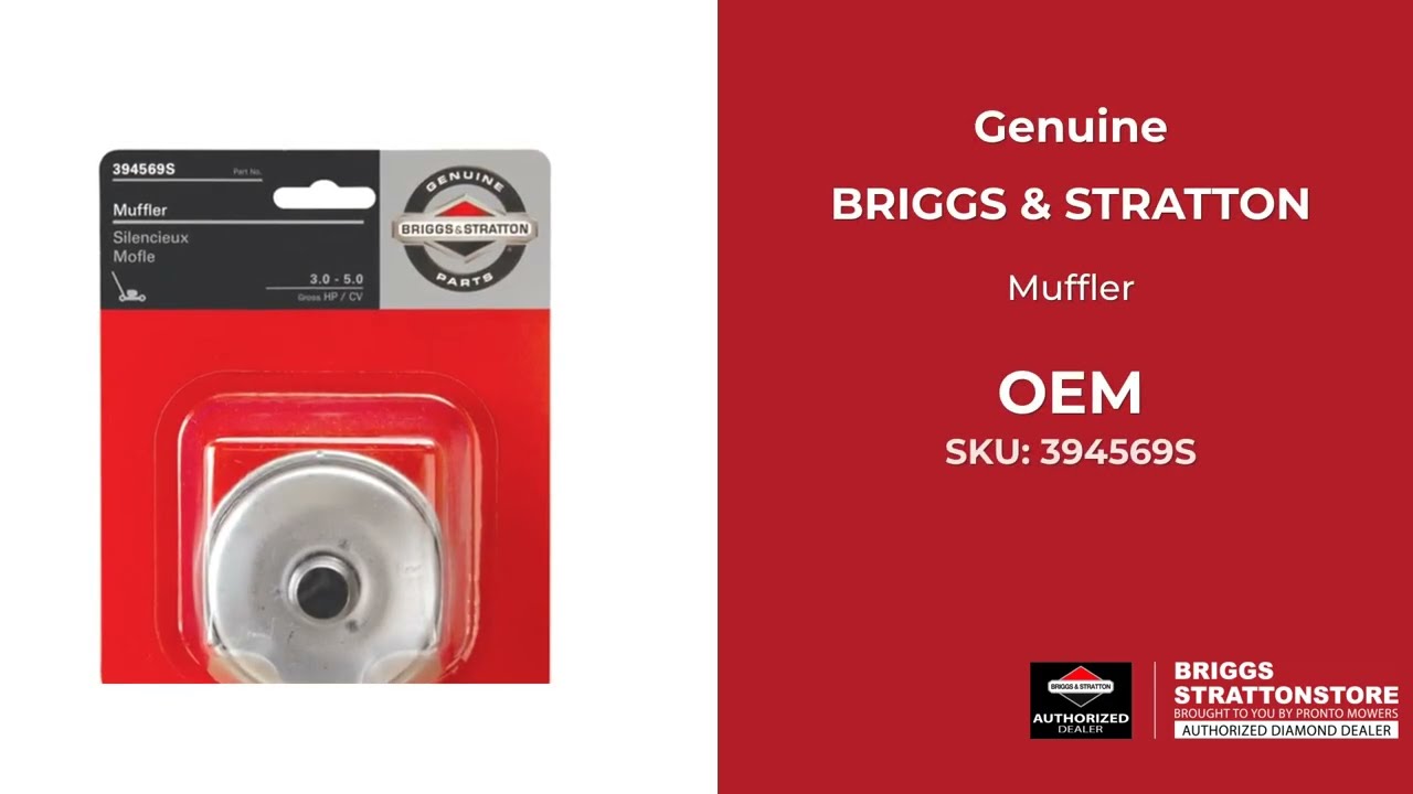 394569S Muffler - Briggs and Stratton - Genuine OEM Part