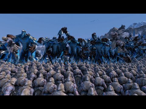 1,000 FROST GIANTS VS 40,000 WILD MEN - UEBS MOD - Ultimate Epic Battle Simulator