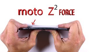 Motorola Moto Z2 FORCE Durability Test - Scratch and Bend Test!